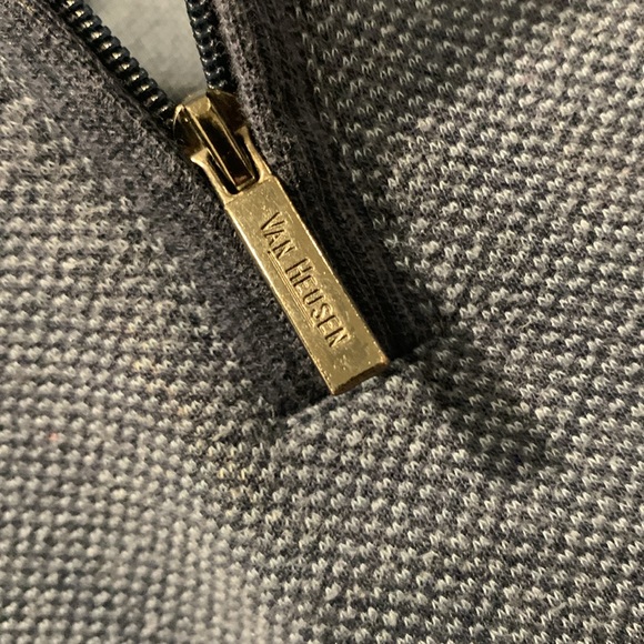 Van Heusen XXL Half Zip Sweater in Blue - Picture 3 of 6